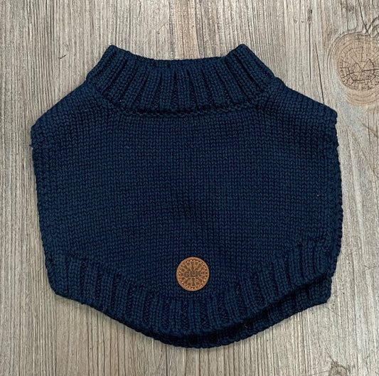 Navy 100% Cotton Neck Warmer Infant