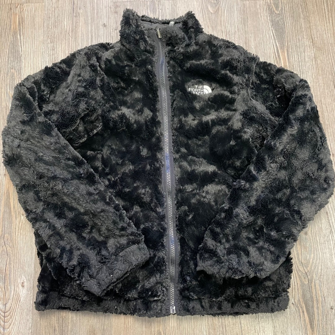 Black North Face Reversible Winter jacket, 14-16Y