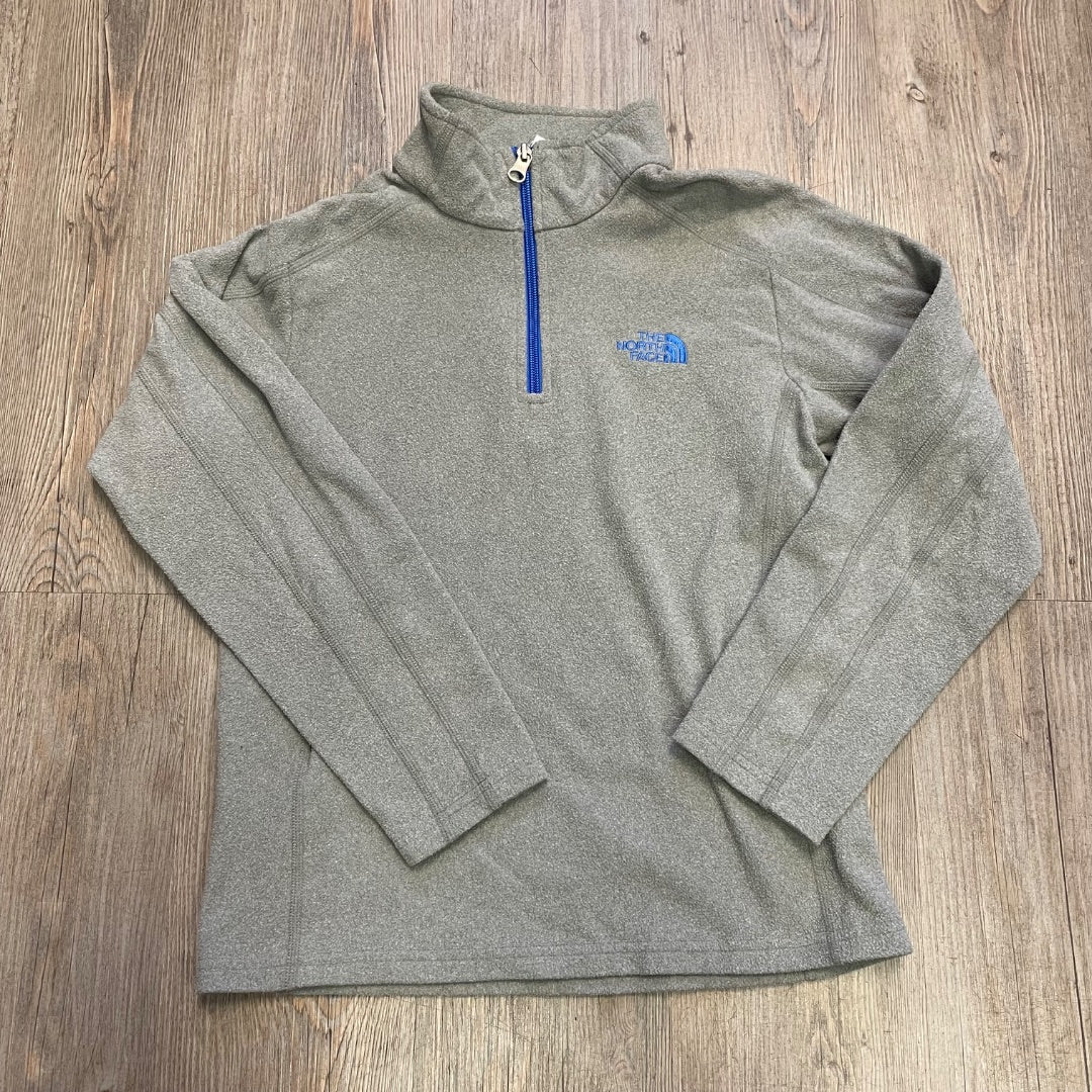 Light Grey North Face Fleece 3/4, 10-12Y