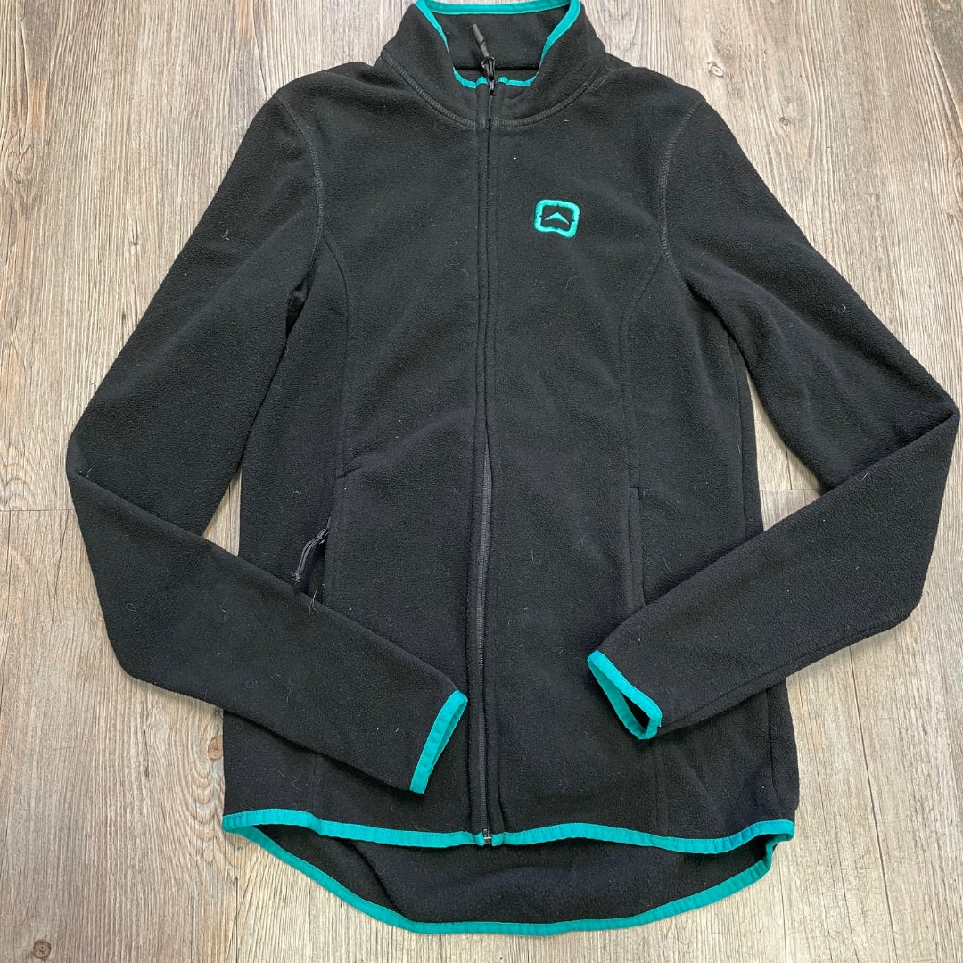 Black Outbound Fleece Zip Sweater, XS
