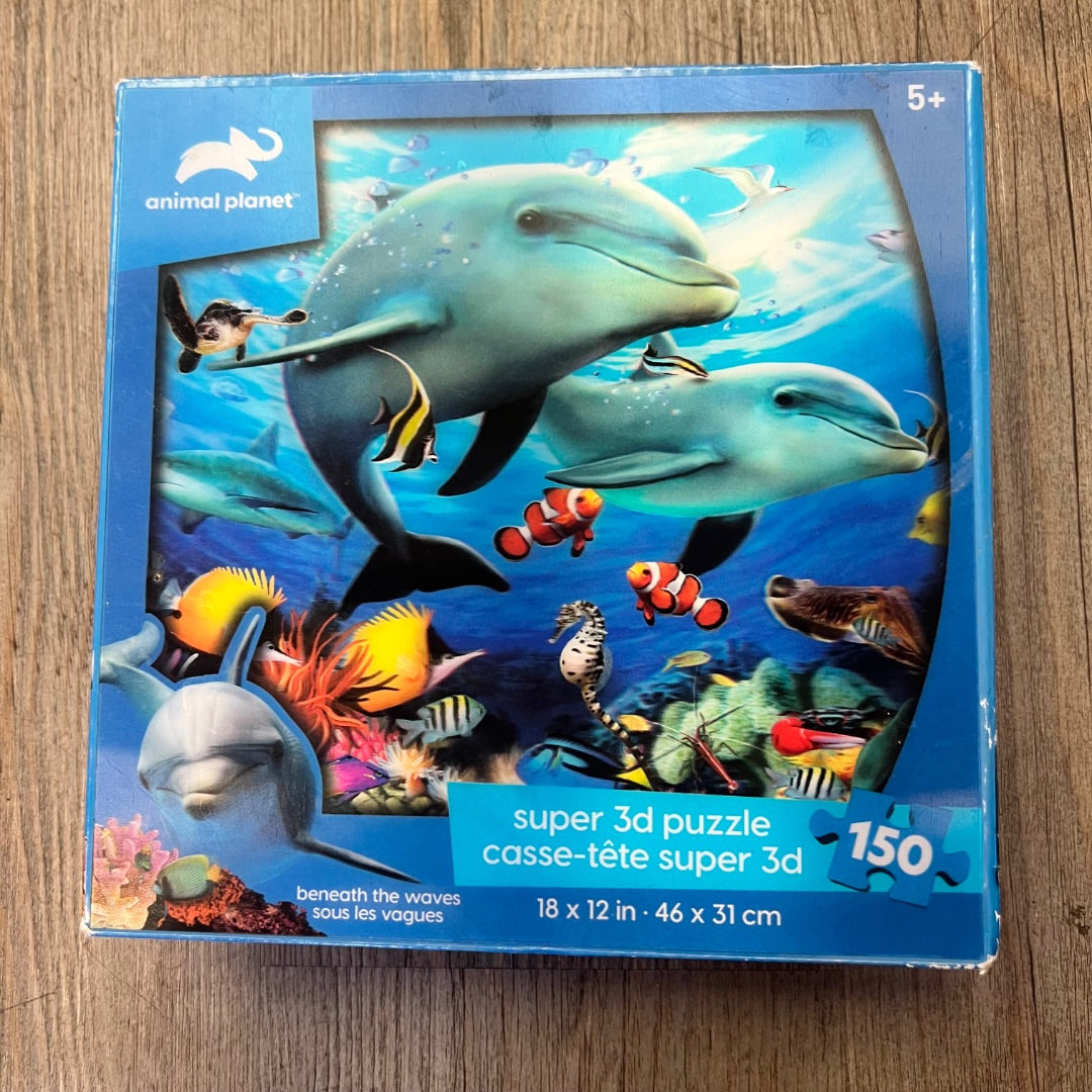 Multi Colour Animal Planet Super 3D 150 pcs Puzzle, 5Y+