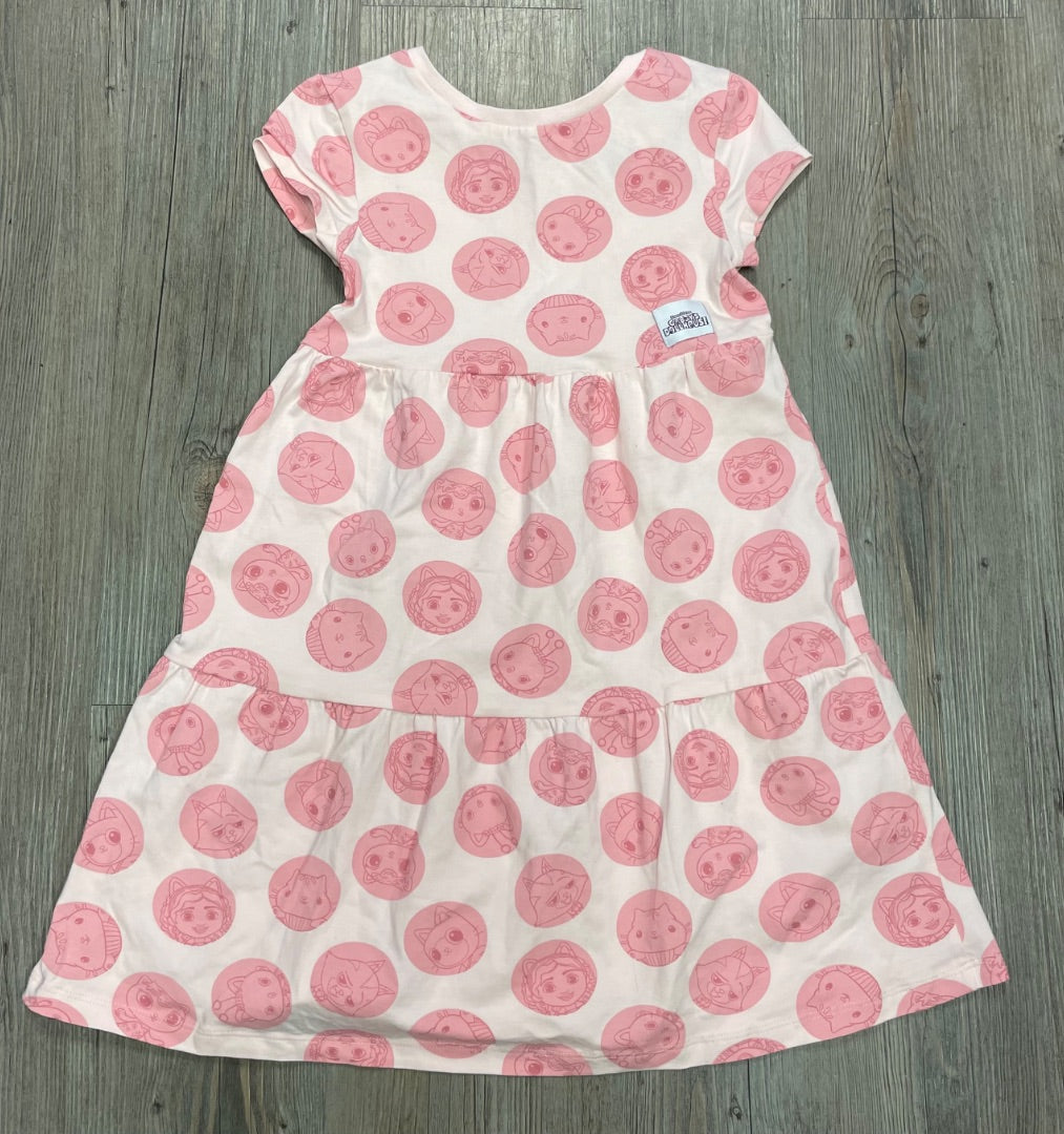 Pink Gabbys Doll House Short Sleeve Dress, 6Y