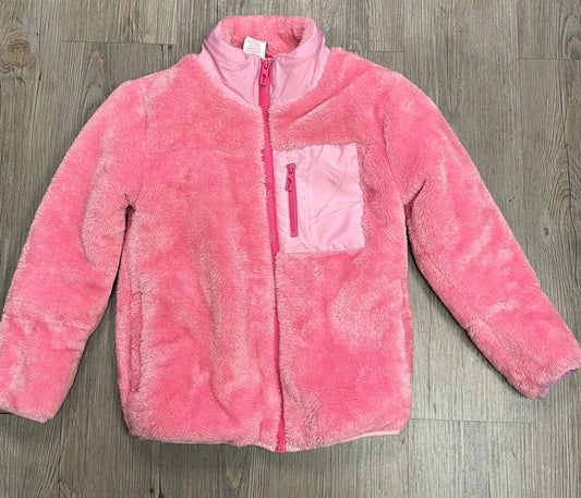 Pink Tommy Bahama Faux Fur Jacket, 5-6Y