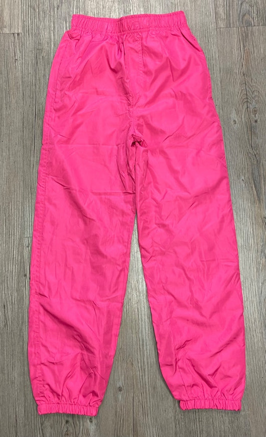 Pink George Lined Winbreaker Pants, 7-8Y