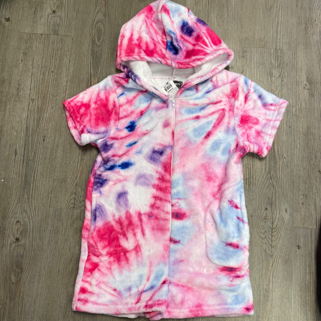 Multi Colour Top Trenz Zip Hooded Onesie, 8-10Y