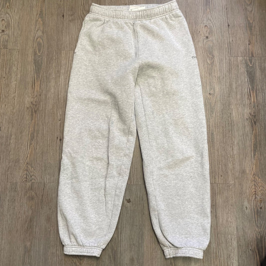 Grey TNA Cozy Fleece Pants, 2XS