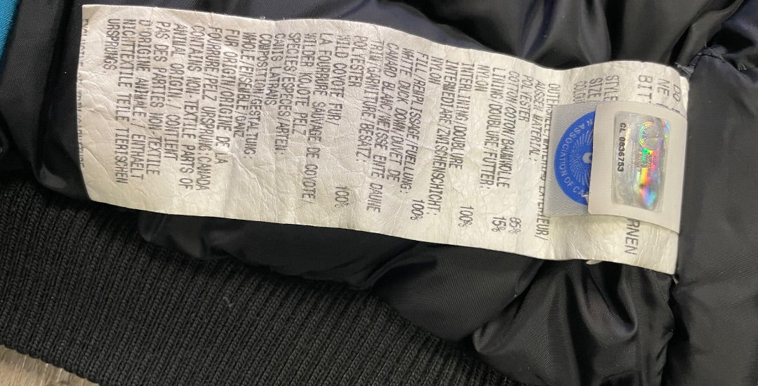 Blue Canada Goose Winter Bomber Jacket, 10-12Y