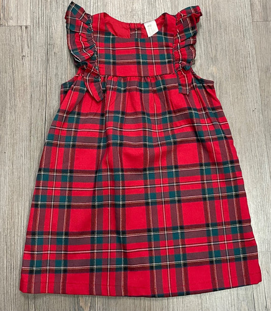 Red, Plaid H&M Holiday Dress, 3Y
