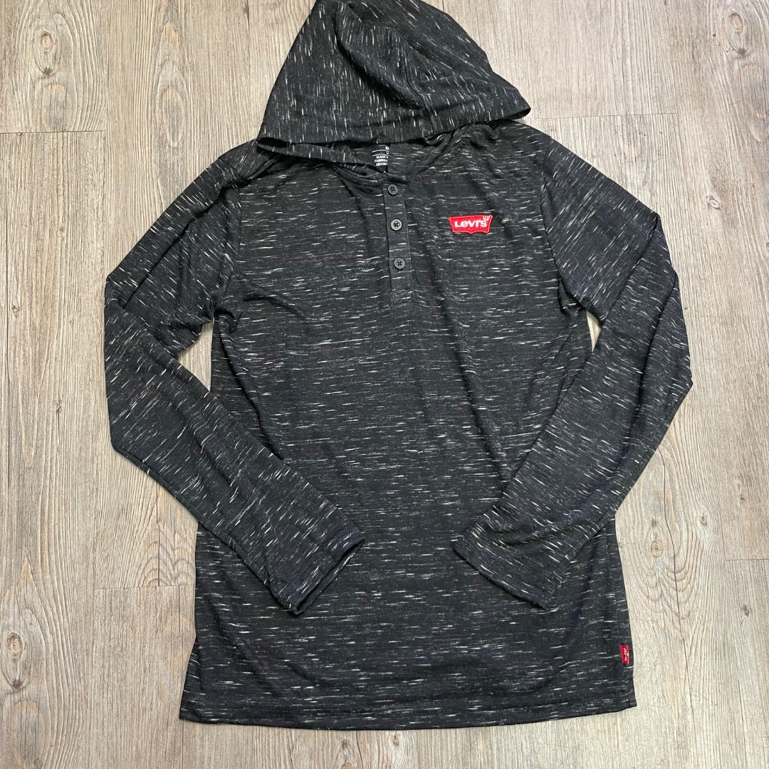 Black Levis LS Hooded Top, 14-16Y