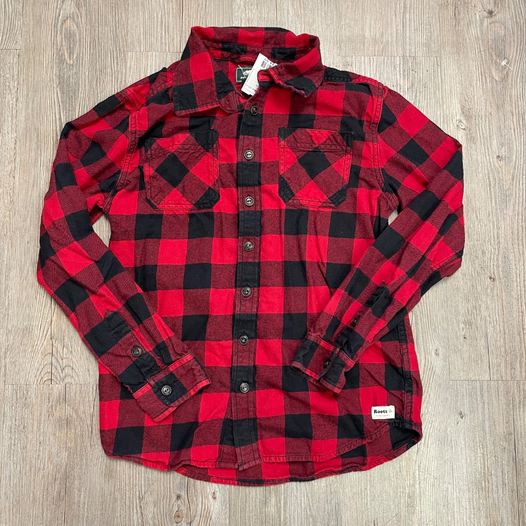Bufallo Plaid Roots Long Sleeve Shirt, 11-12Y