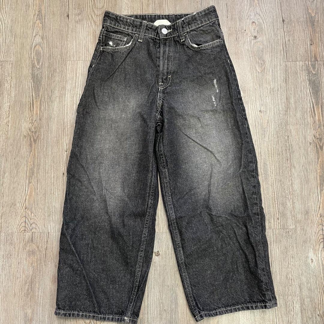 Black H&M Super Baggy Jeans, 8-9Y