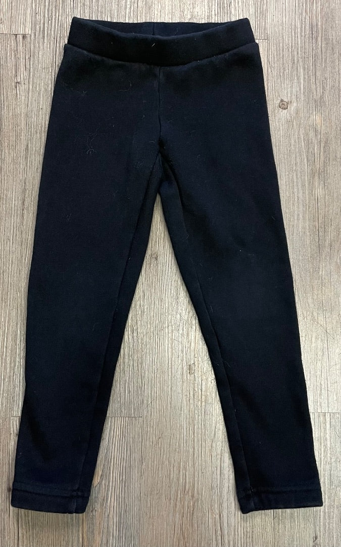 Black Old navy Fleecelined legging, 6-7Y