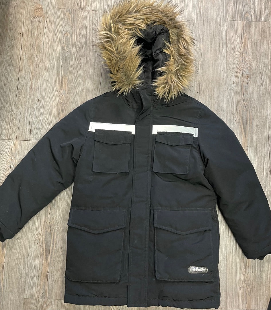 Black Zara Winter Parka, 9Y