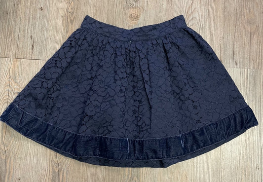 Navy Gap Lace Skirt, 8-9Y