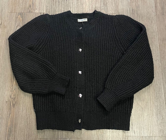 Black Mayoral Cable Knit Cardigan, 8Y