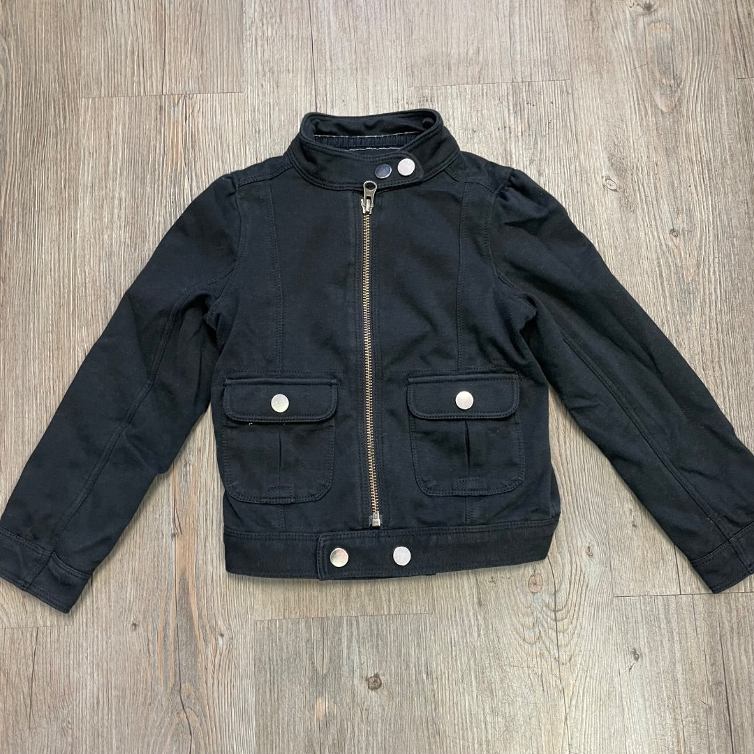 Black Gap Zip Jacket, 4-5Y
