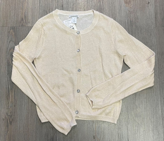 Gold Nordstrom Knit Cardigan, 8Y