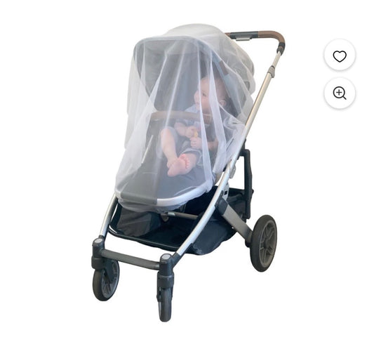 White Jolly Jumper Stroller & Playard Net, 48*48