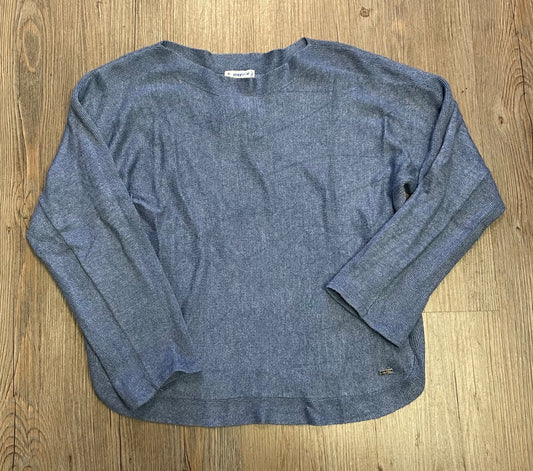 Blue Mayoral Long Sleeve  Knit Top, 8Y