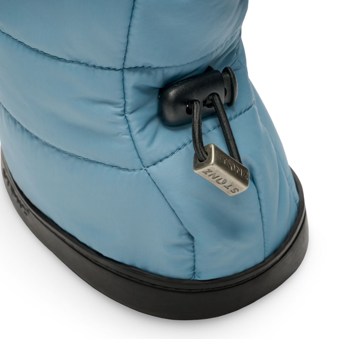 Denim Stonz Puffer Booties - Toddler, L