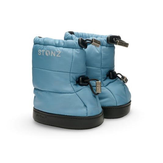 Denim Stonz Puffer Booties - Toddler, L