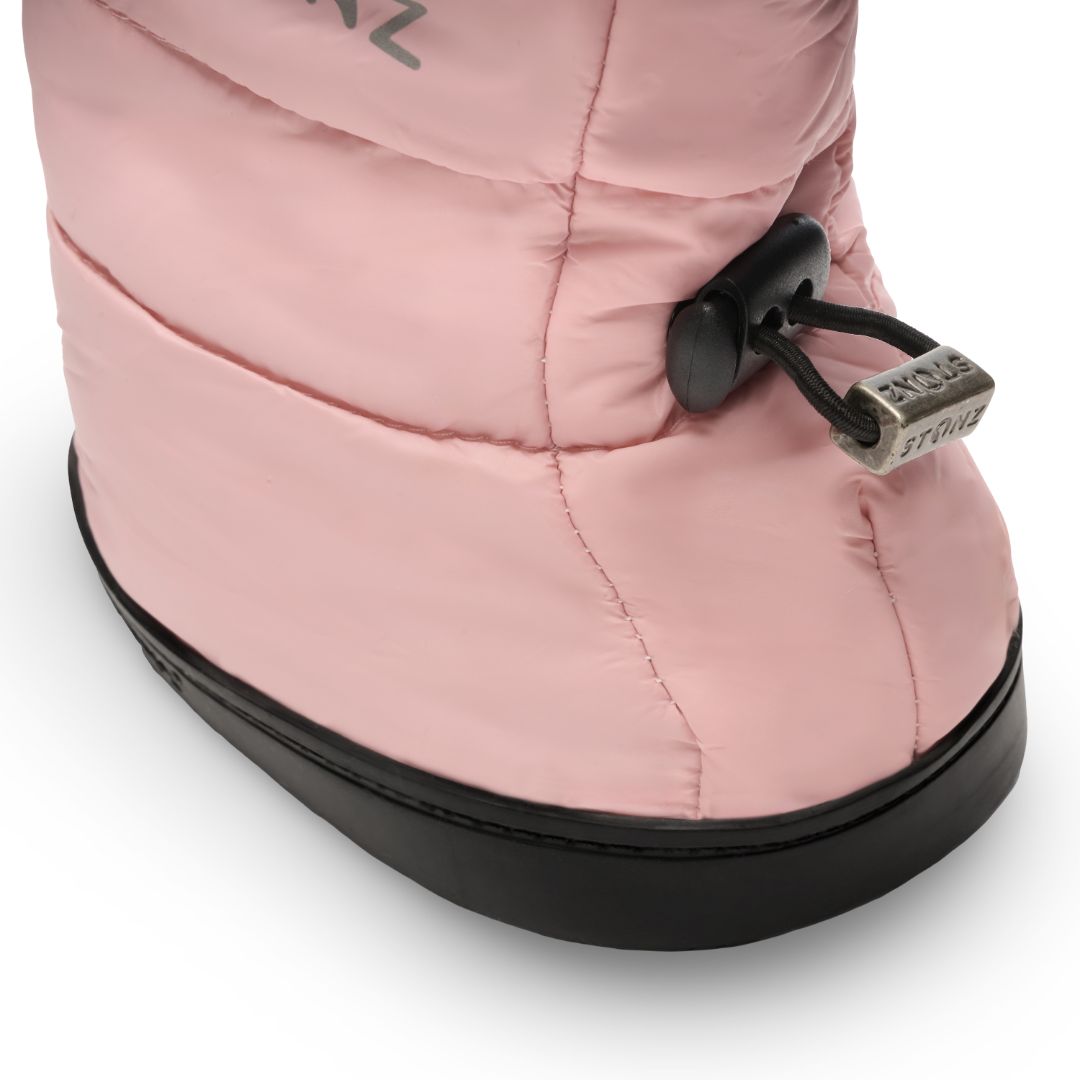 Haze Pink Stonz Puffer Booties - Toddler, XL