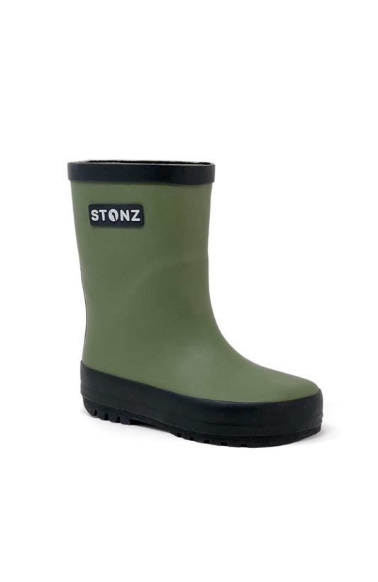 Cypress Green Stonz Rain Boots, 2Y