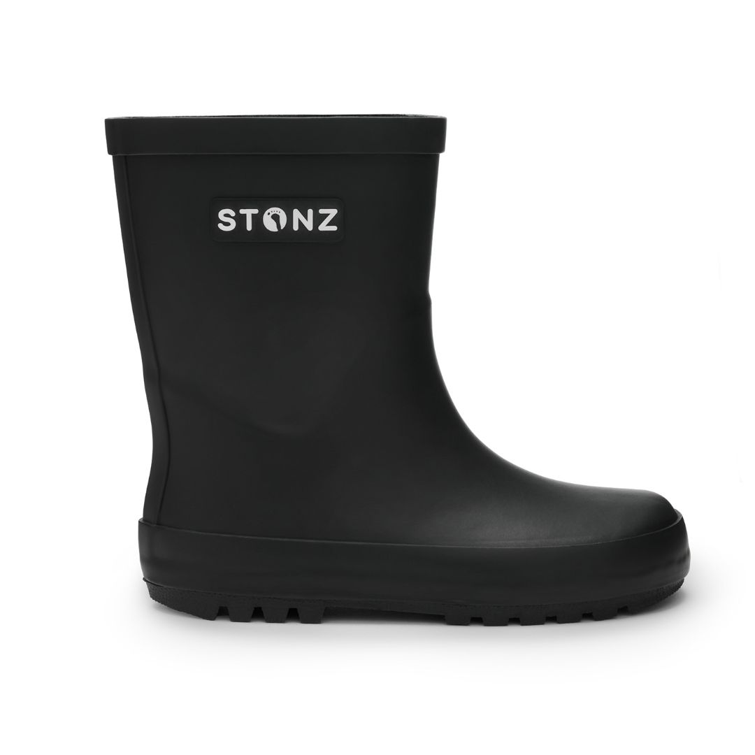 Black Stonz Rain Boots, 2Y