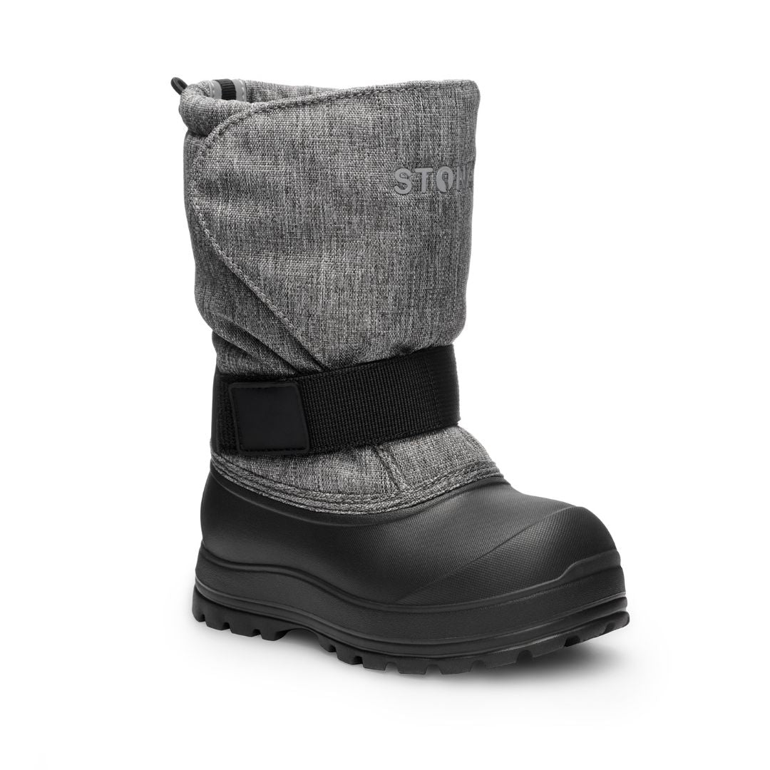 Heather Grey Stonz Trek Boots - Kid, 1