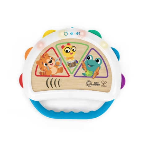 Wooden Hape Tap & Shake Tambourine - Baby Einstein, 6-36M
