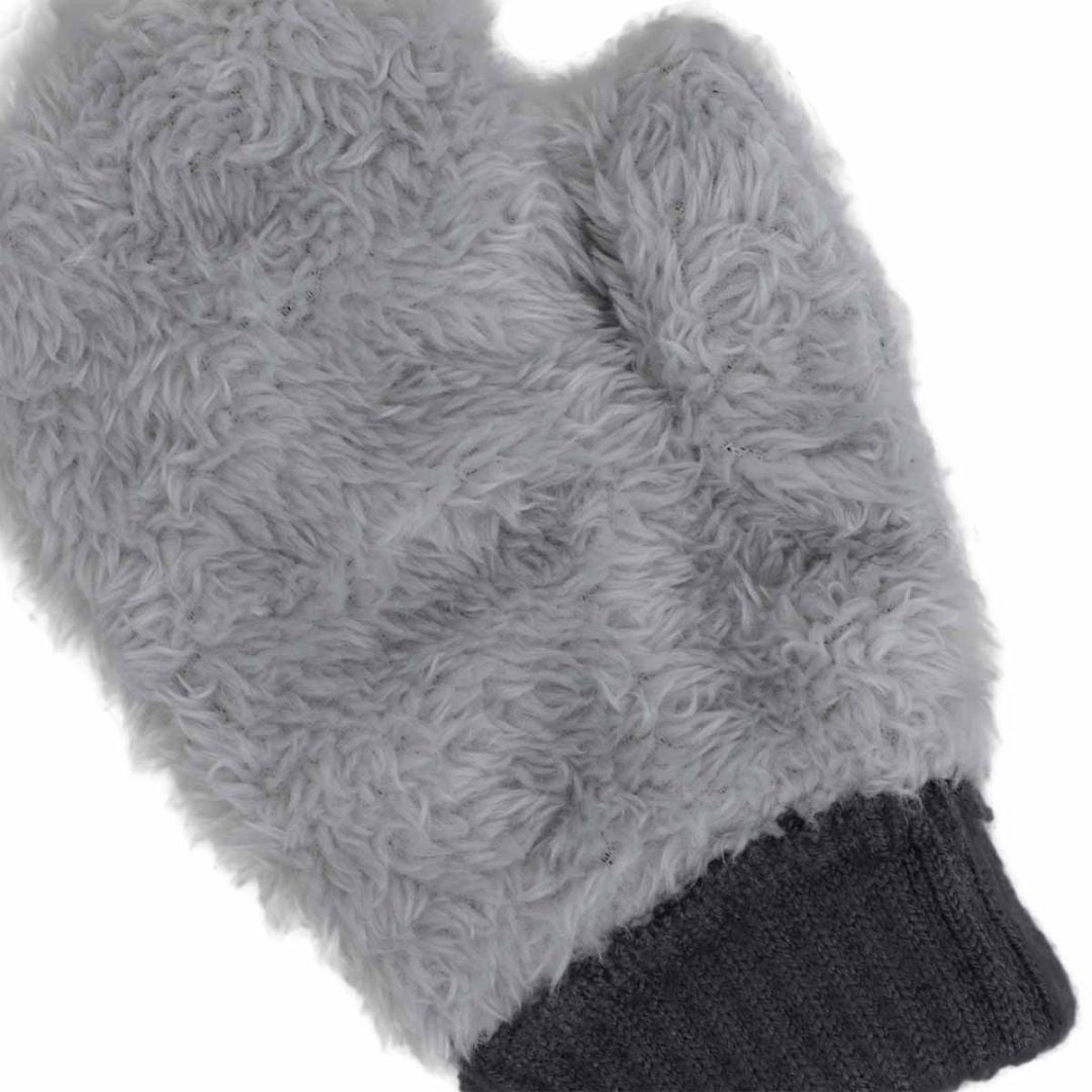 Grey CaliKids Shark Soft Touch Mitten, 2-5Y