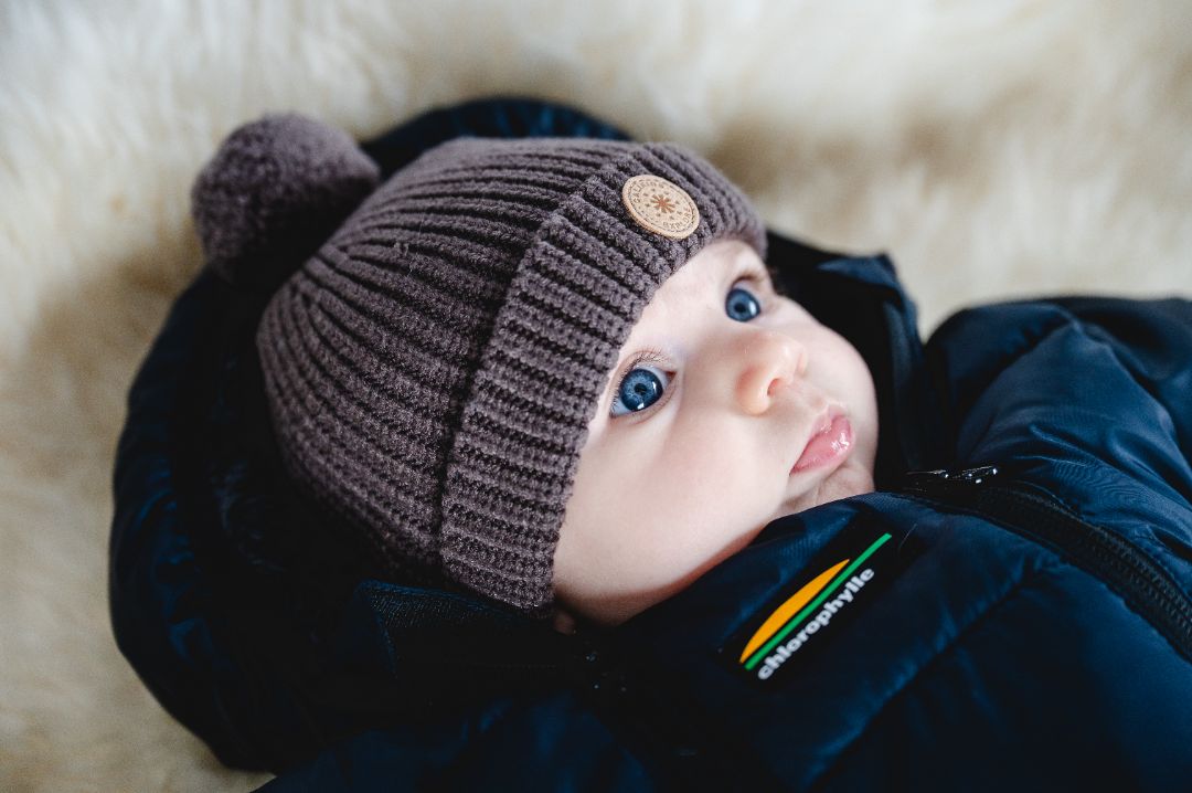 Black Ink CaliKids Knit My First Hat, 0-9M