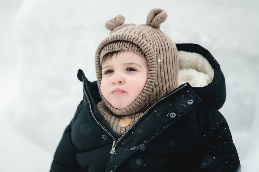Mocha CaliKids Balaclava Soft Touch, 2-4Y