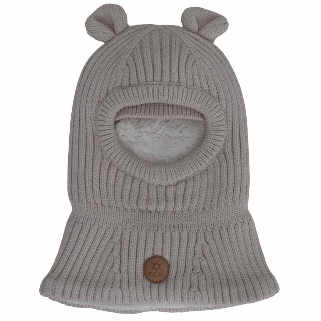 Moon Beam CaliKids Balaclava Soft Touch Knit Bear, 0-9M