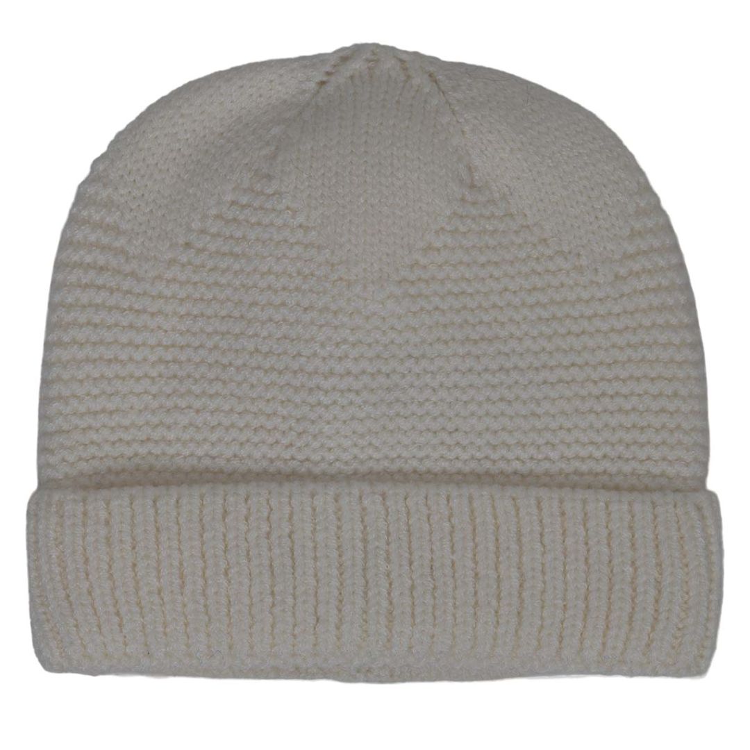 Cream CaliKids Knit My First Hat, 0-9M