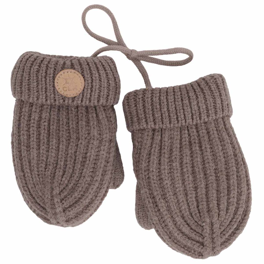 Mocha CaliKids Knit Soft Touch Mitten, 18M-3Y