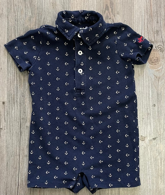 Navy  Ralph Lauren Baby Romper, 6M