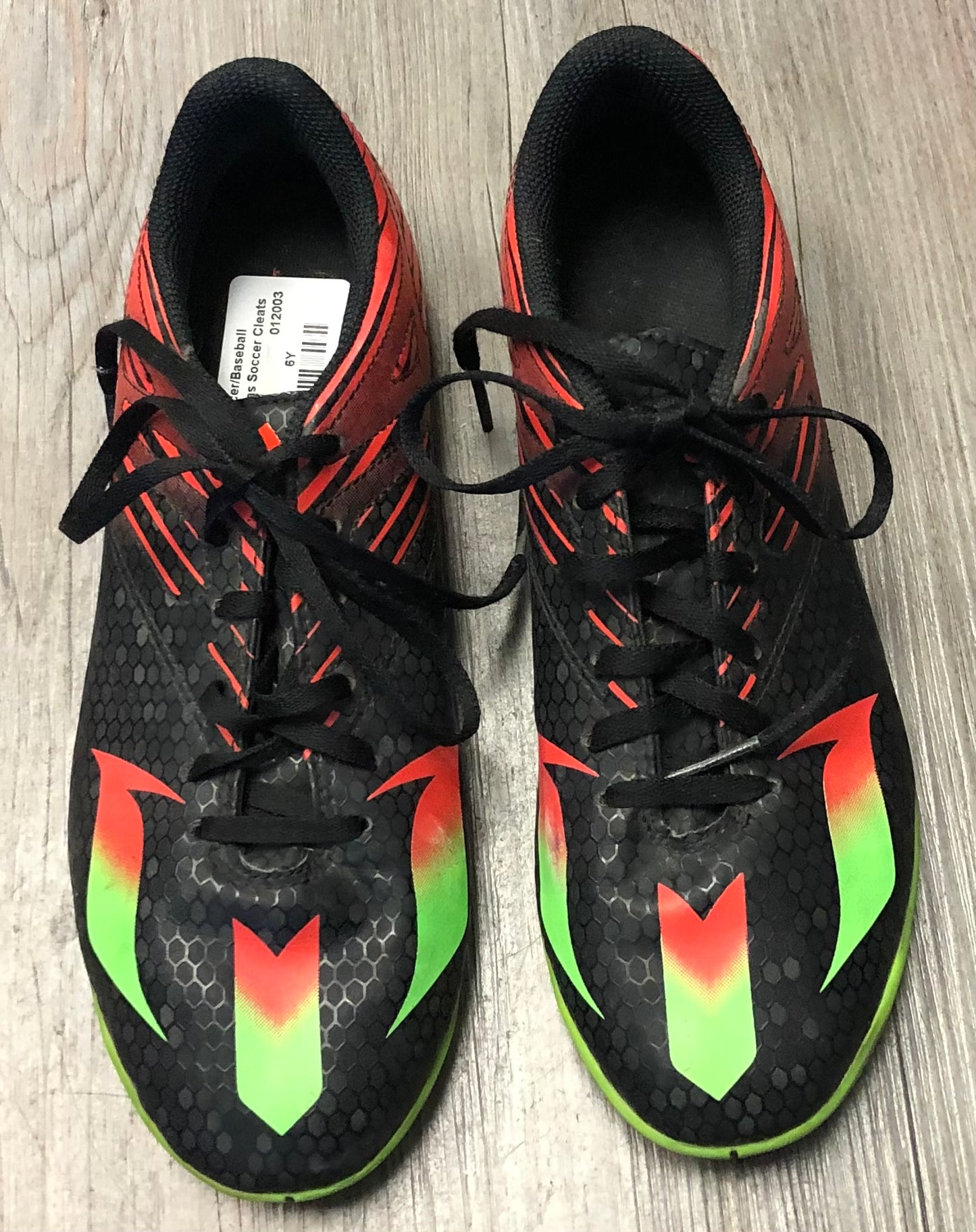 Multi  Adidas Soccer Cleats, 6Y