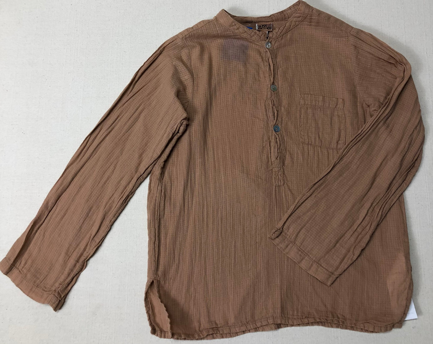 BROWN  Bonton Shirt LS, 8Y