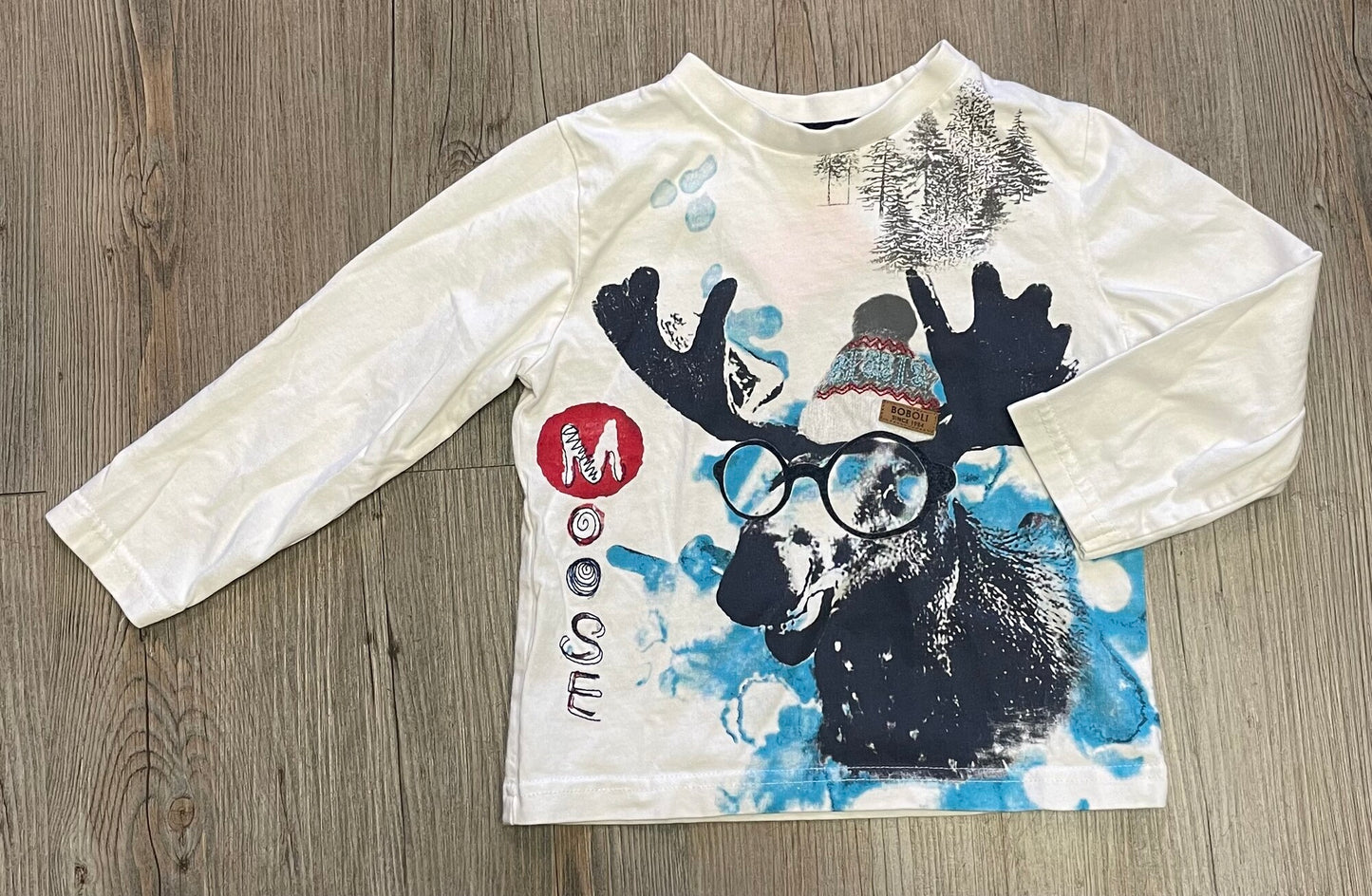 White  Boboli LS Tee, 3Y