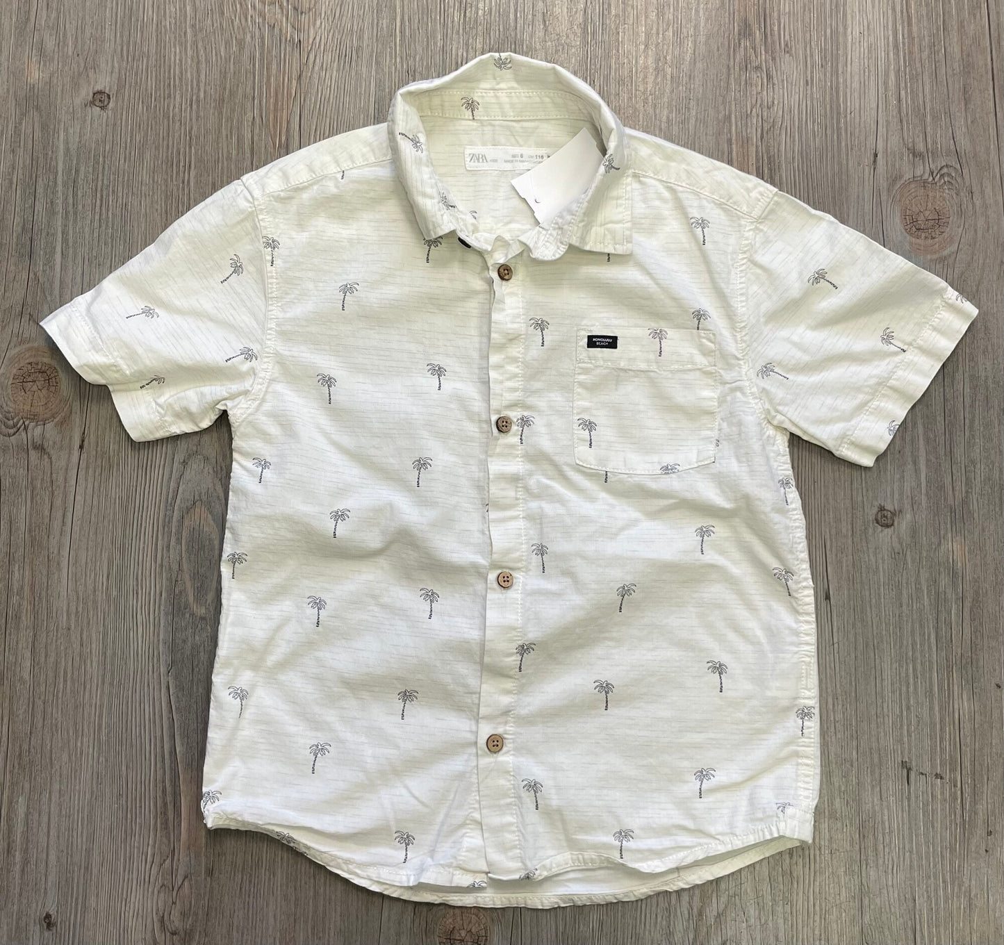 Ivory  Zara Shirt SL, 6Y