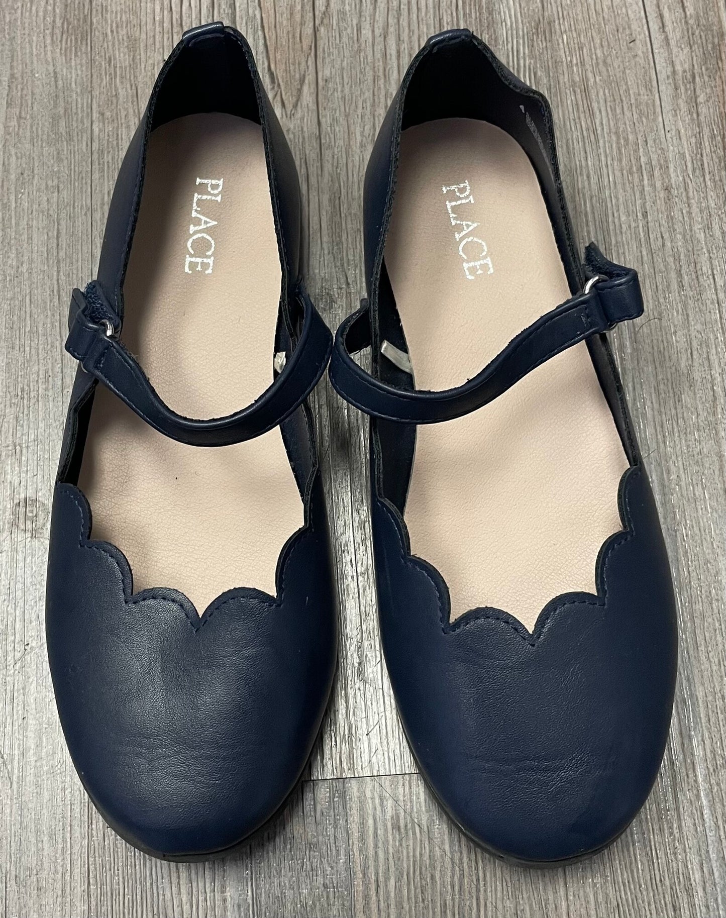 Navy  Children Place Flat Shoes, 4Y
