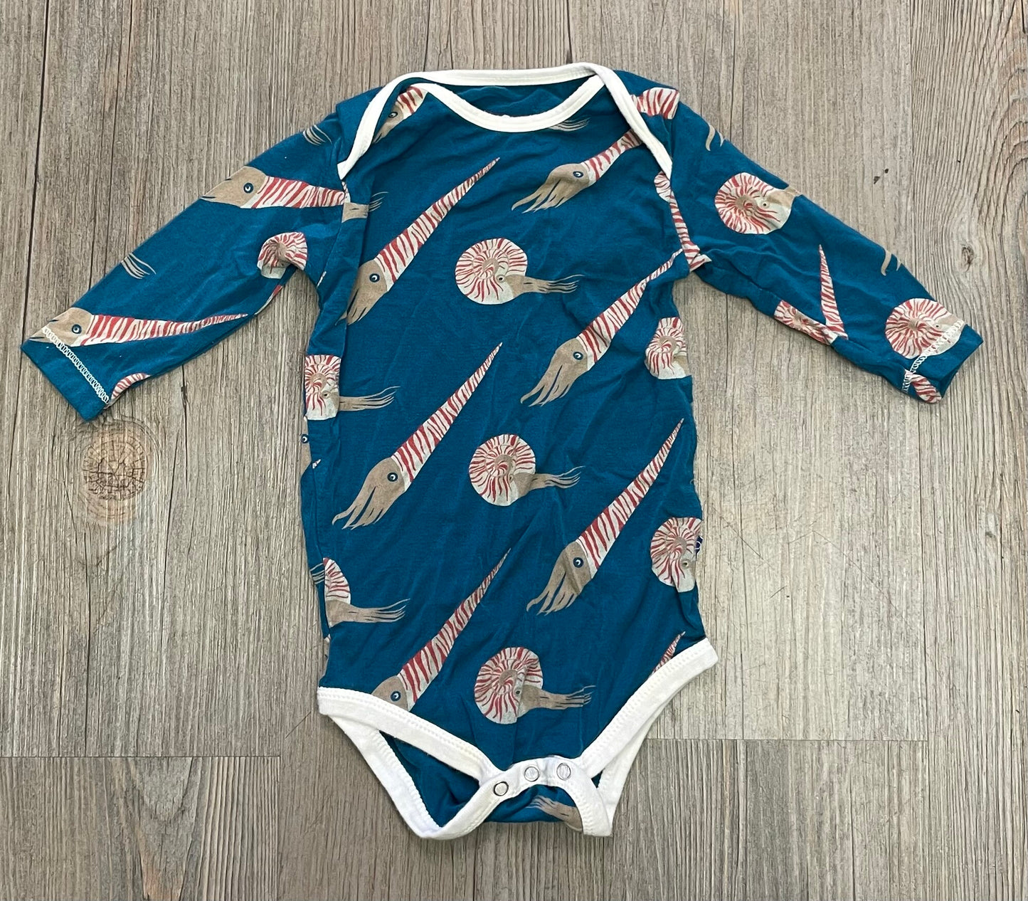 Multi  Kick Kee Pants Onesie LS, 6-12M