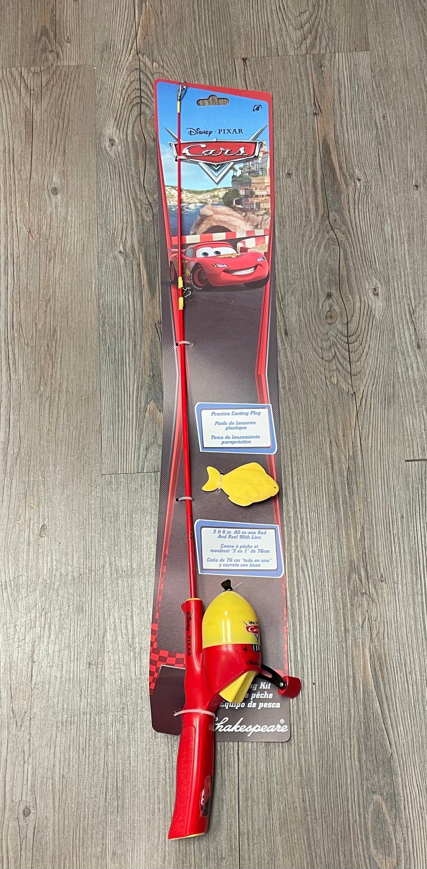 Red  Disney Cars Fishing Rod, NEW