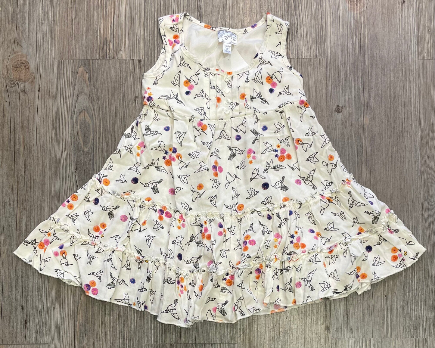 Multi  D Signed Dress, 4-5Y