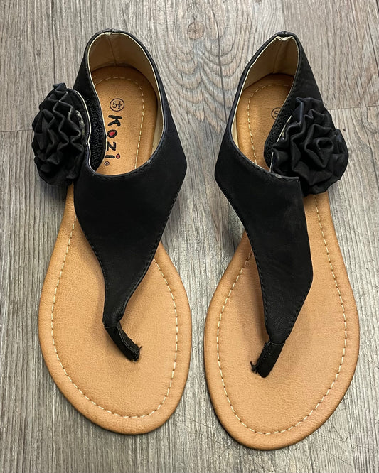 Black  Kosi Sandals, 5.5Y