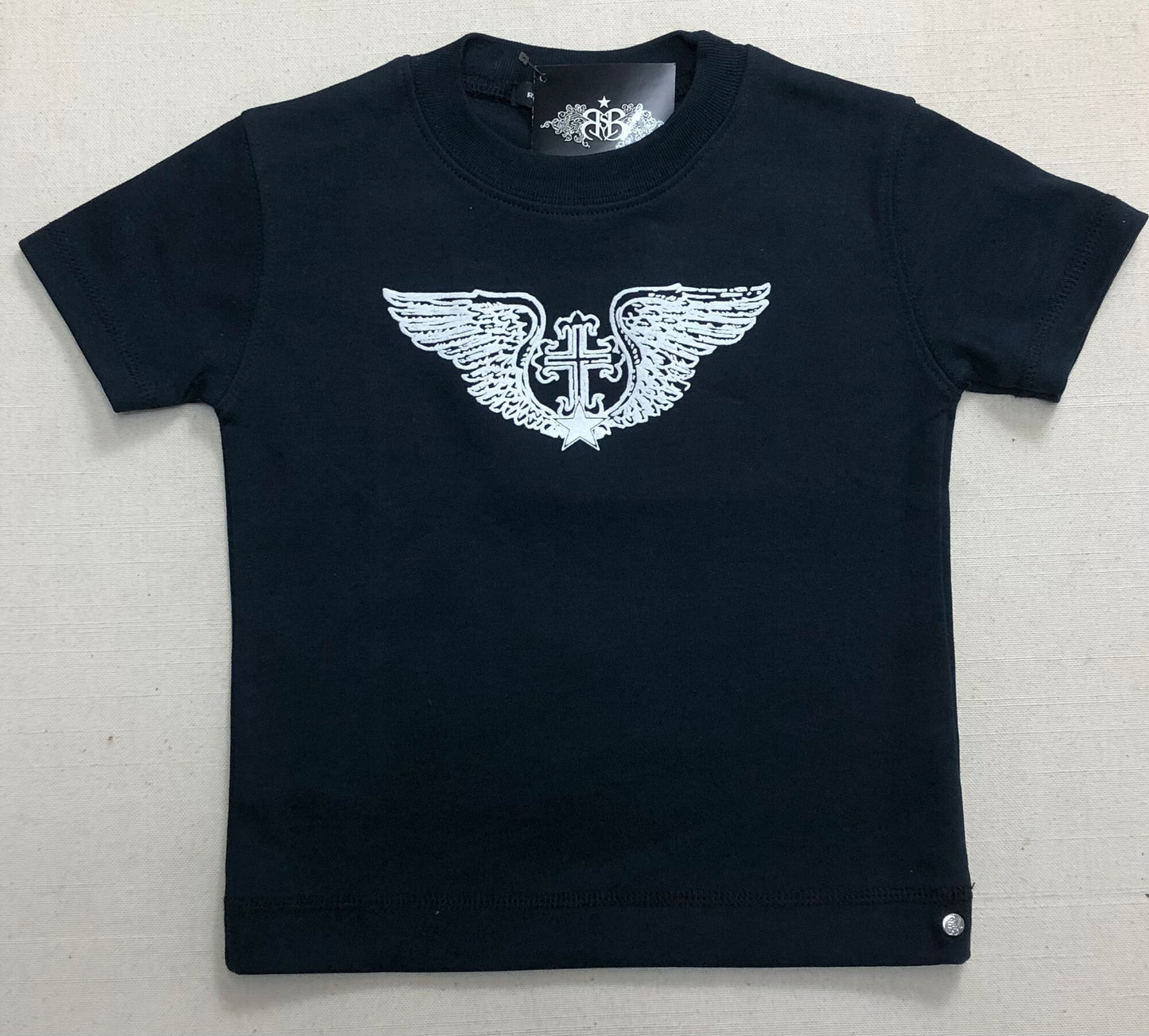 Black  Rock Star Baby Tee, 6-12M