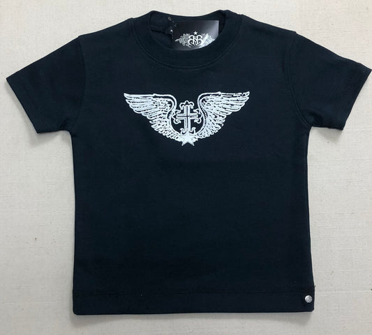 Black  Rock Star Baby Tee, 6-12M