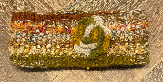 Brown  Wool Head Band- NEW, 6-12Y