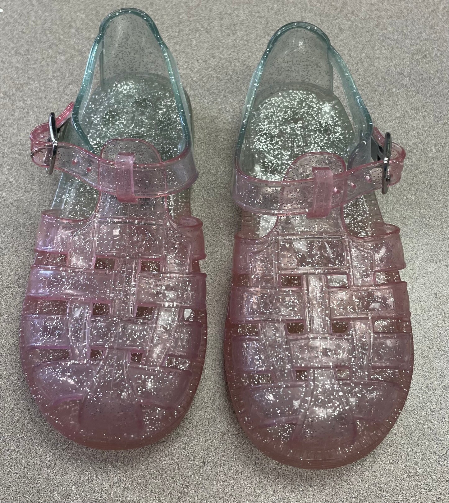 Multi  Gap Jelly Glitter Sandals, 7T